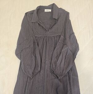 Carly Jean Los Angeles Striped Cotton Dress
